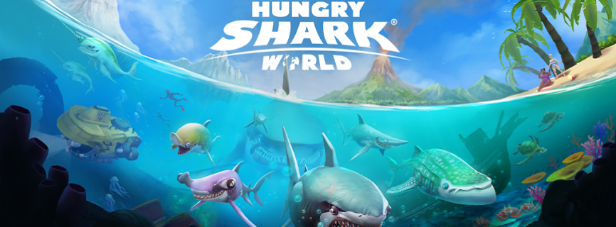 Hungry Shark World Mod APK(Free Shoping)