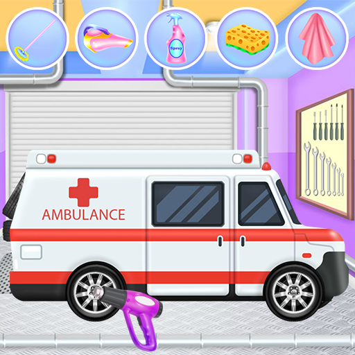Emergency Vehicles at Car Wash Mod apk
